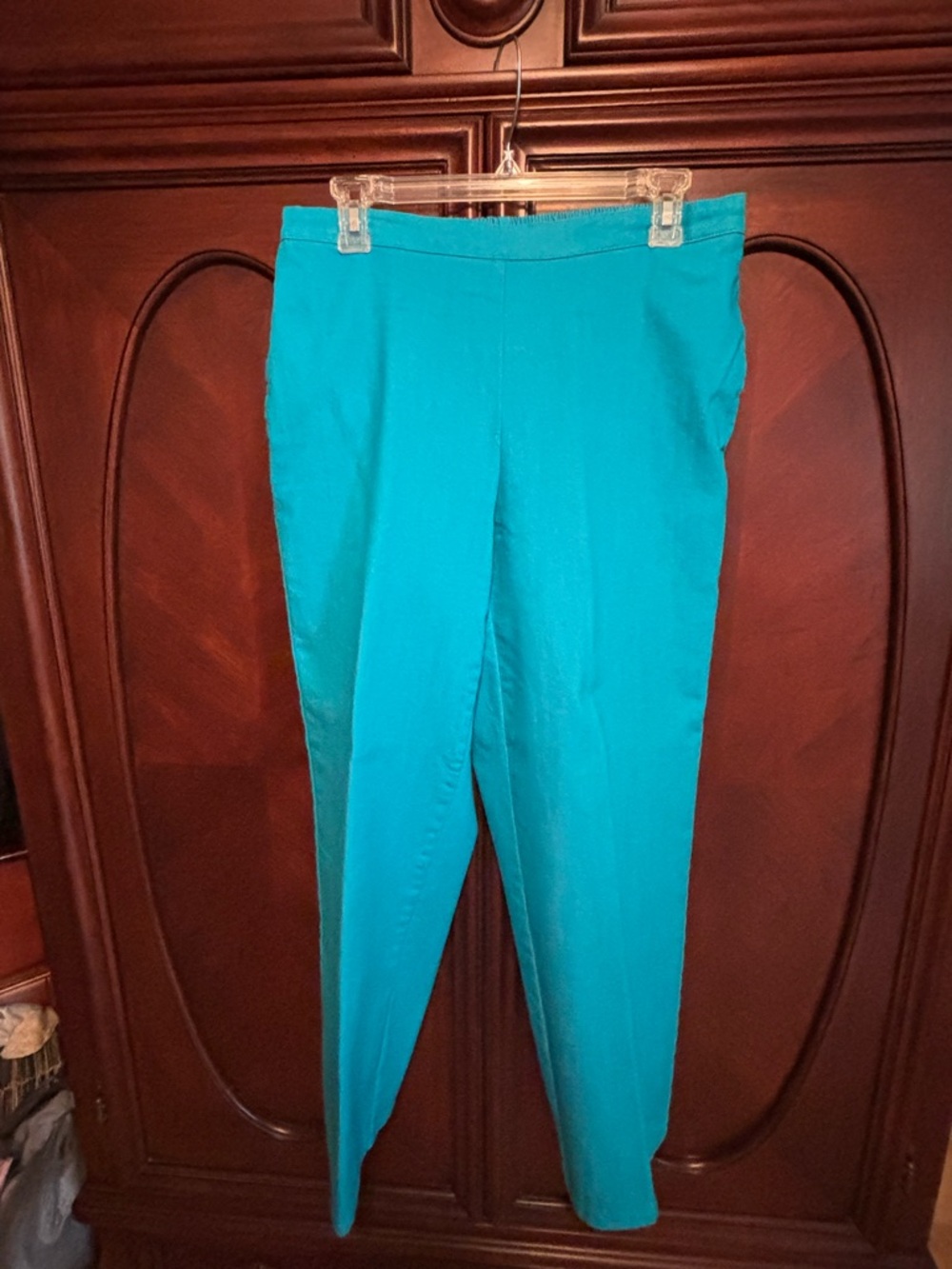 Alfred Dunner Teal Straight-Leg Trousers